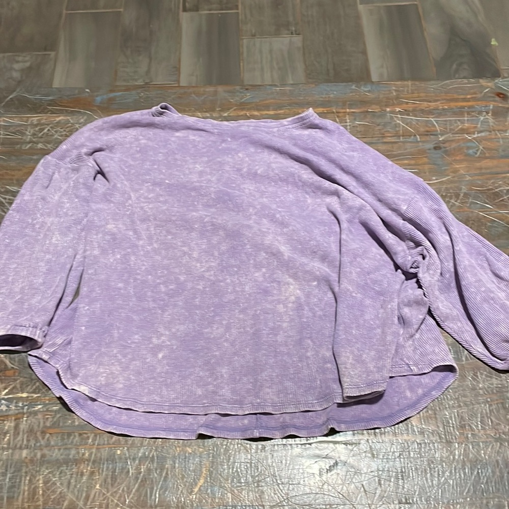 Purple Fade Time And Tru Long Sleeve Size 22